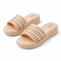Badge Stylish women casual slippers slip-on design