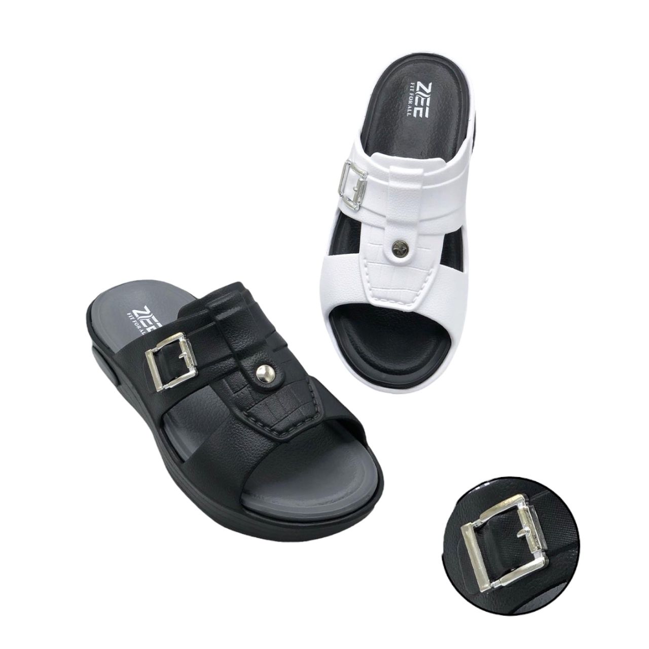 Premium EVR Dual-Buckle Comfort Slides|ZEE-5033